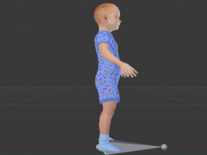 Baby Girl in a Jumper 02 Modelo 3D