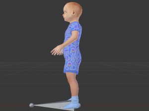 Baby Girl in a Jumper 02 Modelo 3D