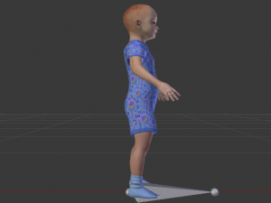 Baby Girl in a Jumper 02 Modelo 3D