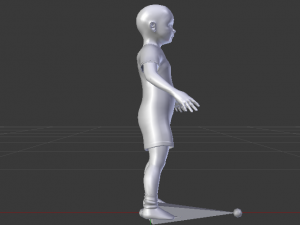 Baby Girl in a Jumper 02 Modelo 3D