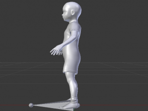 Baby Girl in a Jumper 02 Modelo 3D