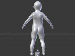 Baby Girl in a Jumper 02 Modelo 3D