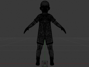 Baby Girl in a Jumper 02 Modelo 3D