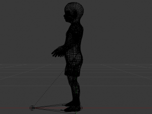 Baby Girl in a Jumper 02 Modelo 3D