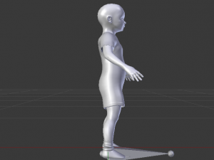 Baby Girl in a Jumper 03 Modelo 3D