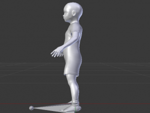 Baby Girl in a Jumper 03 Modelo 3D