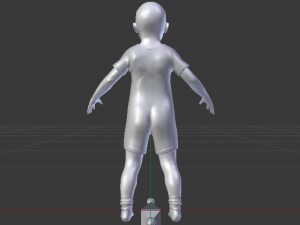 Baby Girl in a Jumper 03 Modelo 3D