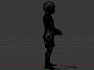 Baby Girl in a Jumper 03 Modelo 3D