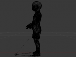 Baby Girl in a Jumper 03 Modelo 3D
