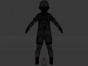 Baby Girl in a Jumper 03 Modelo 3D