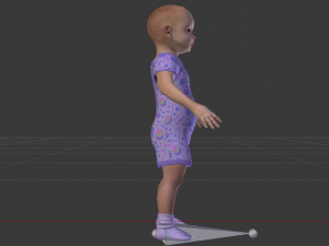 Baby Girl in a Jumper 04 Modelo 3D