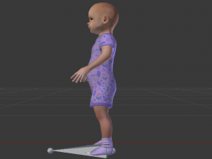 Baby Girl in a Jumper 04 Modelo 3D