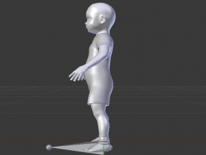 Baby Girl in a Jumper 04 Modelo 3D