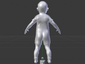 Baby Girl in a Jumper 04 Modelo 3D