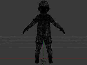 Baby Girl in a Jumper 04 Modelo 3D