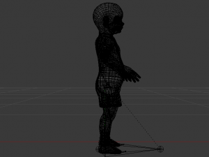 Baby Girl in a Jumper 04 Modelo 3D