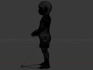Baby Girl in a Jumper 04 Modelo 3D
