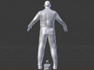A Man in a Security Guard Costume 01 Modello 3D
