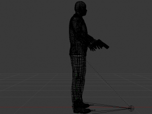 A Man in a Security Guard Costume 01 Modello 3D
