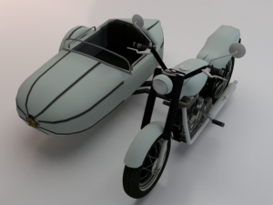 Hagrids Motorcycle 3D Модель