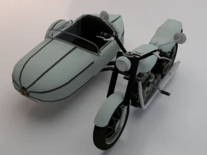 Hagrids Motorcycle 3D Model