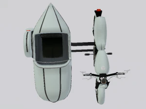 Hagrids Motorcycle 3D Model