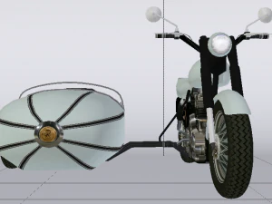 Hagrids Motorcycle 3D Model