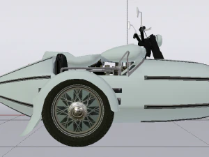 Hagrids Motorcycle 3D Model