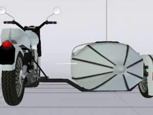 Hagrids Motorcycle 3D Model