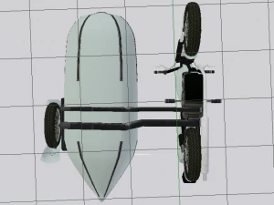 Hagrids Motorcycle 3D Model