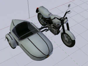 Hagrids Motorcycle 3D Model