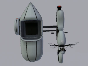 Hagrids Motorcycle 3D Model