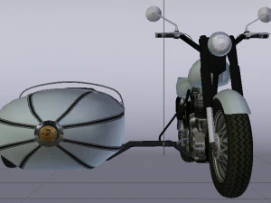 Hagrids Motorcycle 3D Model