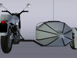 Hagrids Motorcycle 3D Model