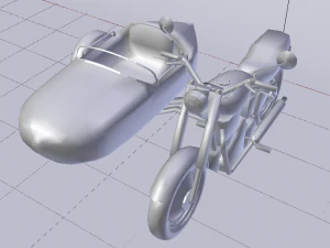 Hagrids Motorcycle 3D Model