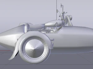Hagrids Motorcycle 3D Model