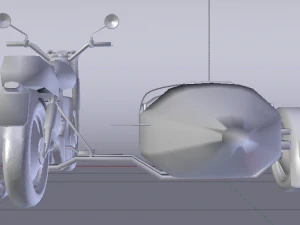 Hagrids Motorcycle 3D Model