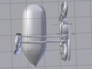 Hagrids Motorcycle 3D Model