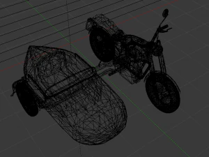 Hagrids Motorcycle 3D Model