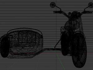 Hagrids Motorcycle 3D Model