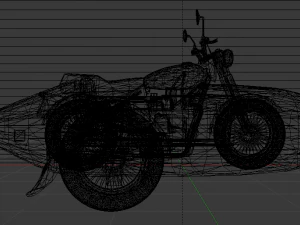 Hagrids Motorcycle 3D Model