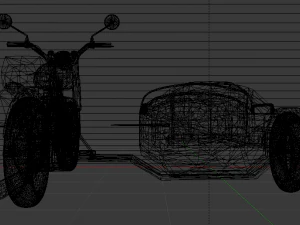Hagrids Motorcycle 3D Model