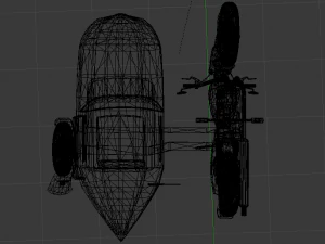 Hagrids Motorcycle 3D Model