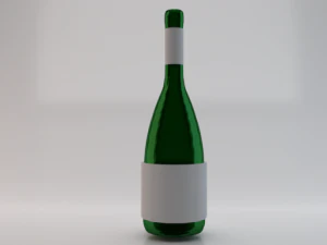 一瓶酒01 3D 模型