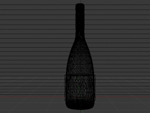 Bottle of Wine 01 3D Модель