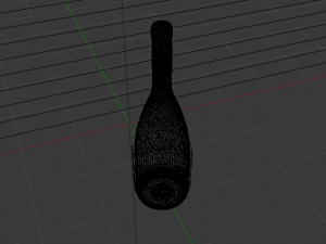 Bottle of Wine 01 3D Модель