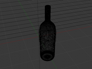 Bottle of Wine 02 3D Модель