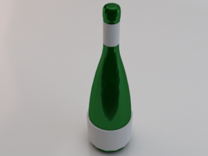 Bottle of Wine 03 3D-Modell