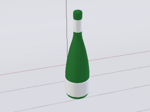 Bottle of Wine 03 3D-Modell