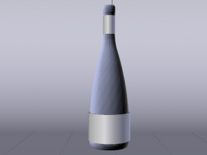 Bottle of Wine 03 3D-Modell